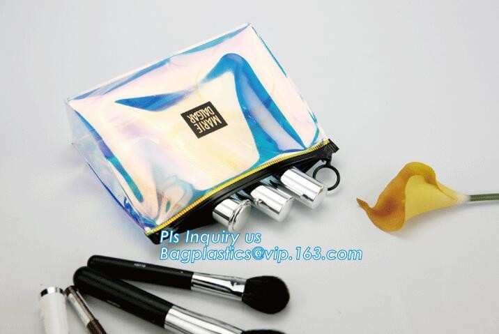 zipper slider bag cosmetic packaging slider bag, make up bag promotional cosmetic bag slider bag, toiletry pouch eva cos