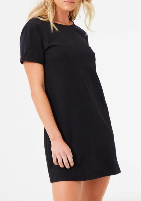 Wholesale crew neck slim fit short sleeve simple blank t-shirt dress