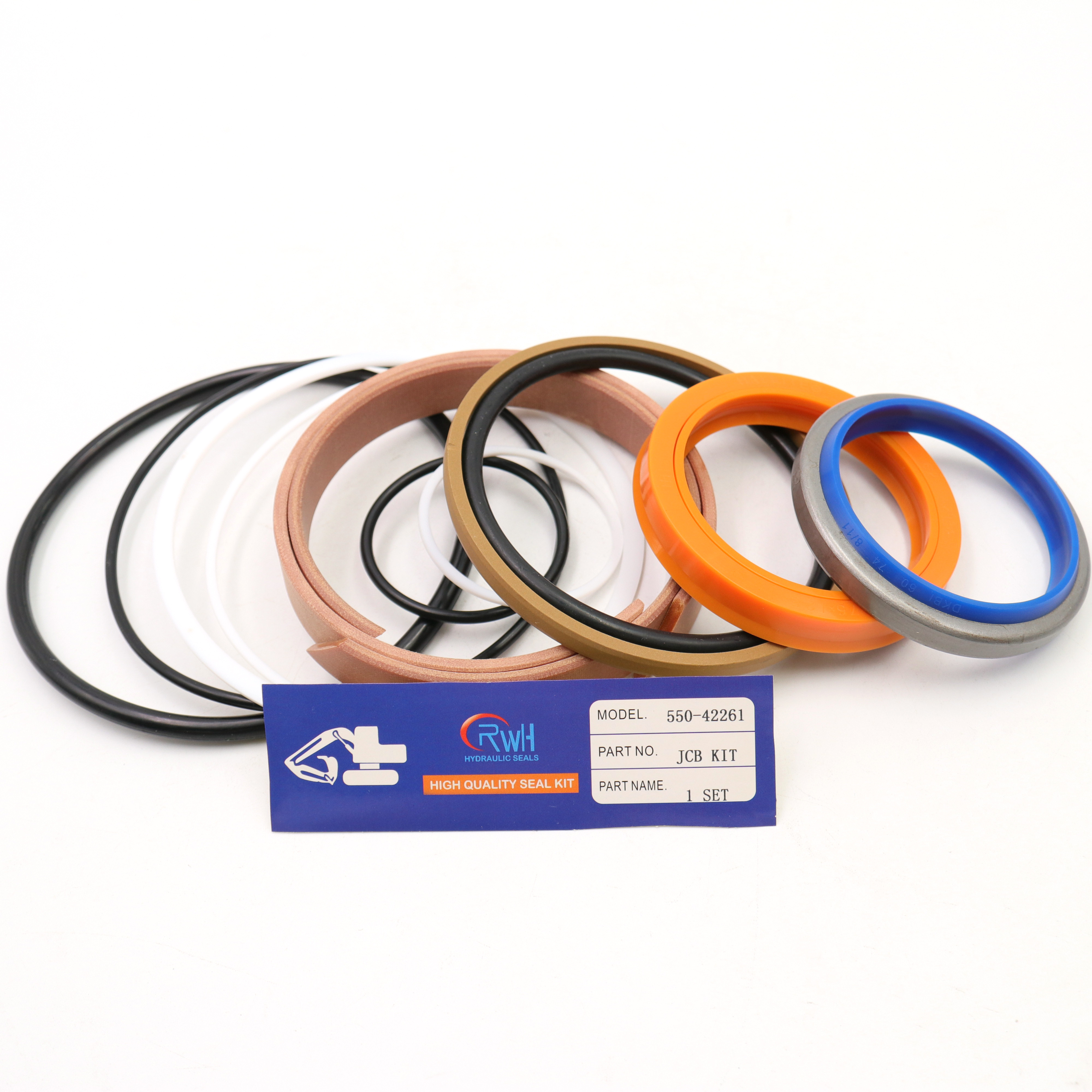 NBR JCB Seal Kit Hydraulic Ram Seal Replacement For JCB 3DX 550/42261
