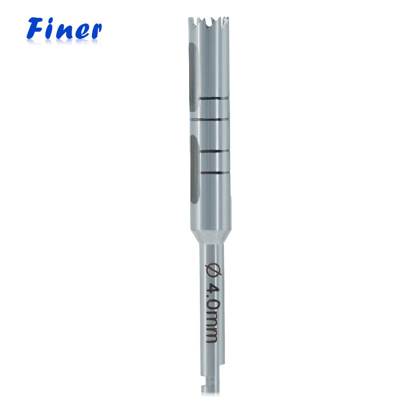 Length 13/15mm Dental Implant Tools Trephine Burs Stainless Steel