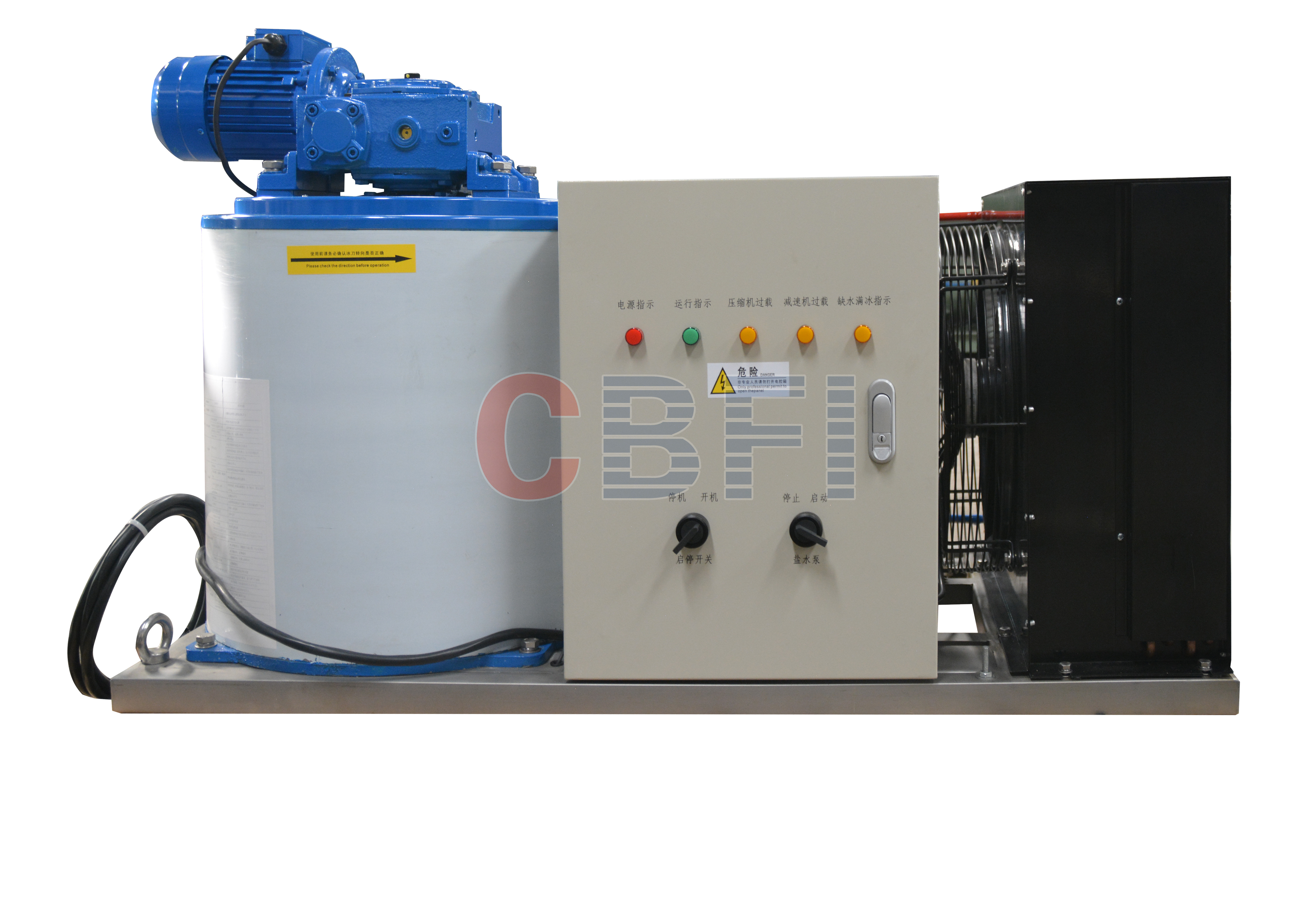 Free Standing Heavy Duty Ice Making Plant With High Production