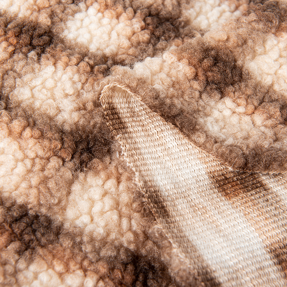 Fashional Plush Fabric 300gsm Sample Free for 100% Recycled Polyester Sherpa Teddy Fabric
