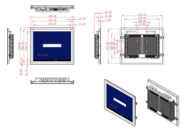 17-Inch Reliable Android Screen for Industrial Monitoring and Logistics Operations