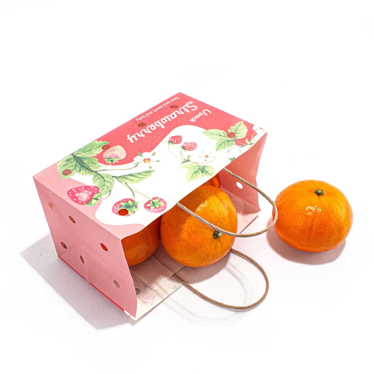 Customizable Sustainable Fruit Packing Paper Bags For Fruits And Vegetables