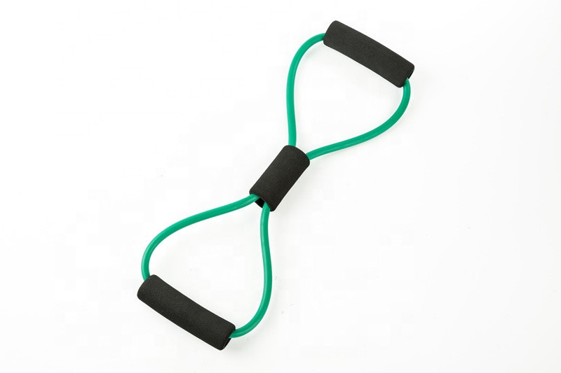 Amazon Hot selling Exercise 8 Shape Chest Expander Tube Resistance Elastic Band