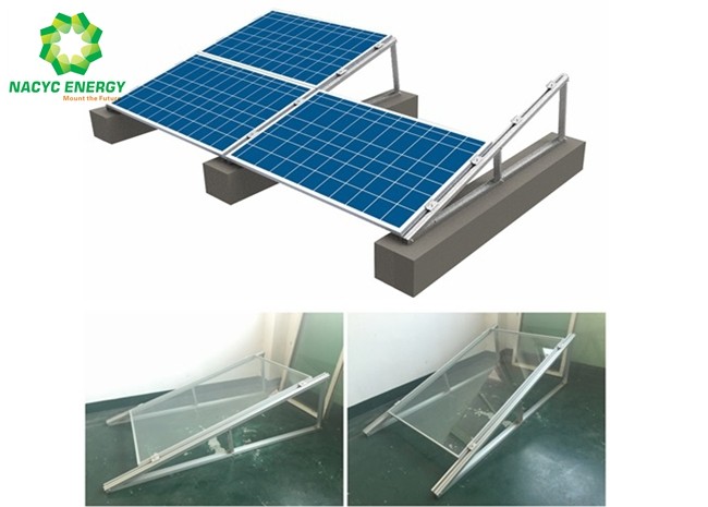 Multi Functional Flat Roof Solar Racking Pv Tripod Mounting Structures Ground