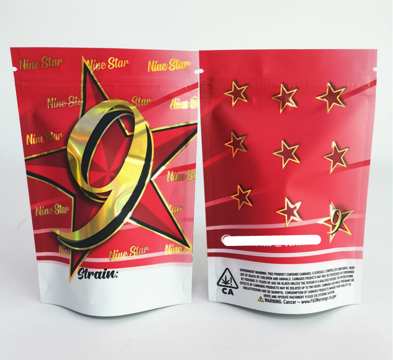 CBD Weed Marijuana Packaging Bag 420 Digital Printing Doypack Die Cut Herbal Incense
