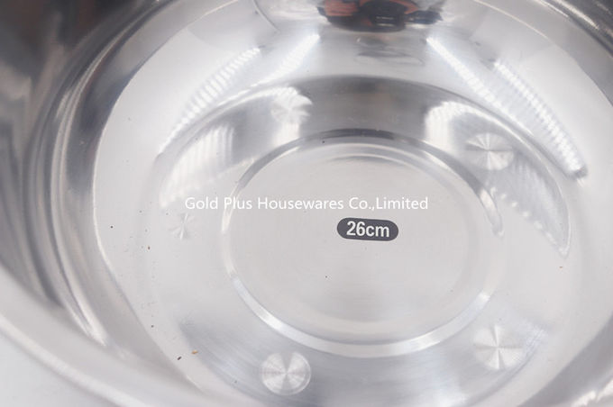 26cm China supplier thin stainless steel indian basin circular gift basin