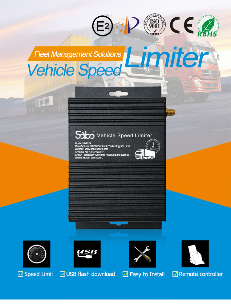 Black Geo Fence 50 HZ Over Speed Alarm Bus Speed Limiter
