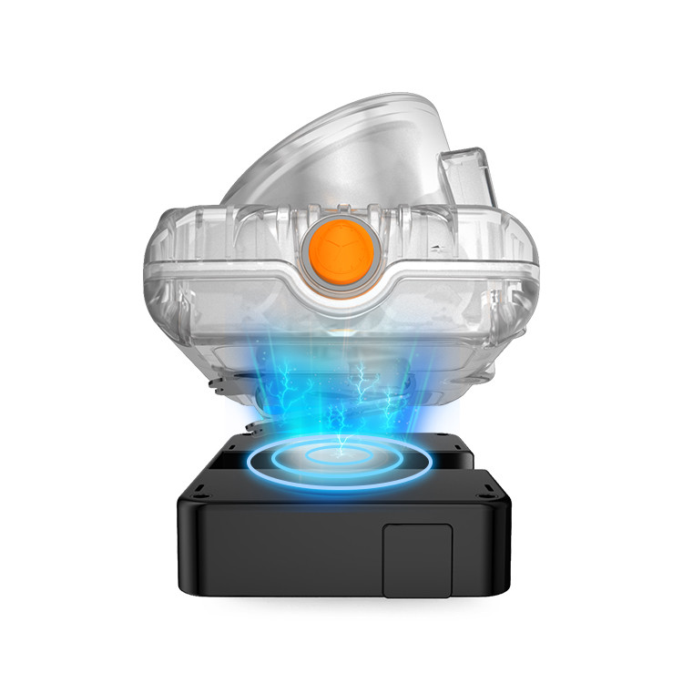 KL6LM ATEX LED Cordless Mining Cap Lamp With 15000Lux Output IP68 Waterproof