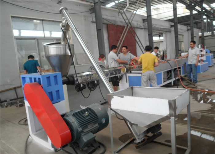 Plastic Profile Extrusion Line With Conical Twin Screw Extruder , PVC Window Profile Machinery