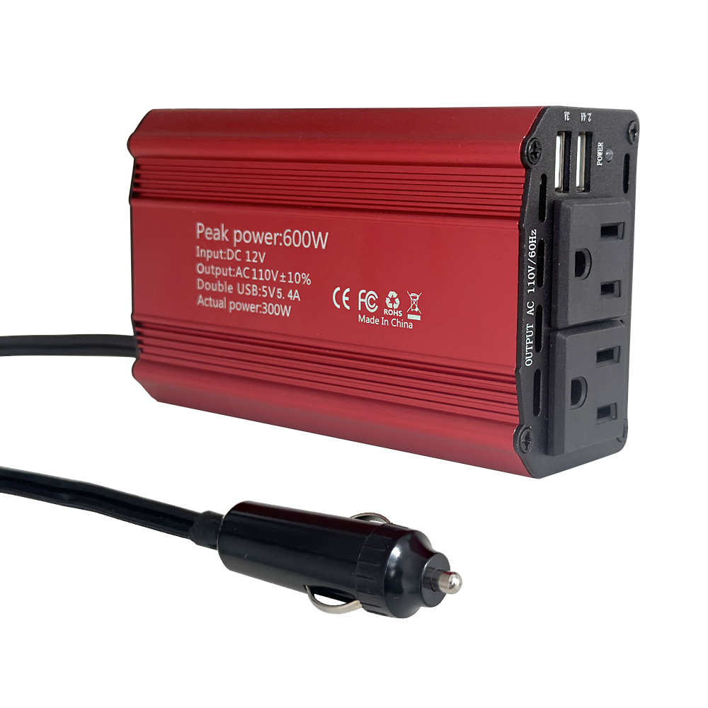 Off Grid 12V/220V 300W Modified Sine Wave Car Inverter with Charger Customized Support Power