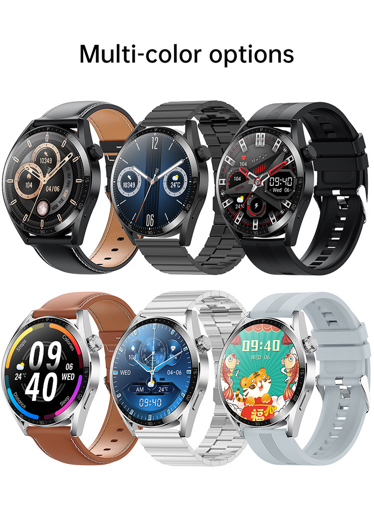 Smart Watches Ultra Heart Rate Blood Oxygen Blood Pressure Female Physiological Cycle Nfc Wireless Charging