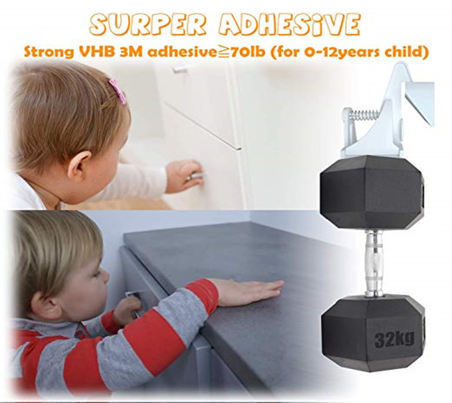 Baby Safety Product Child Proof Spring Lock For Cabinet Security
