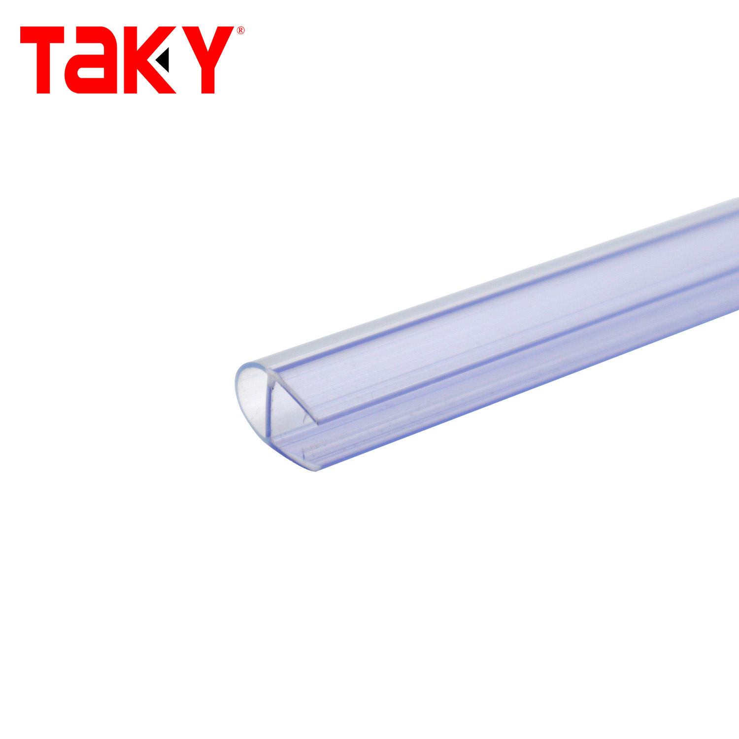 Waterproof PVC D Shape Glass Shower Door Seal Strip for More than 1200mm Door Size