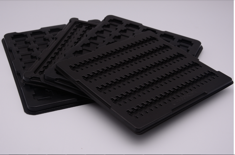 ESD Vacuum Forming Antistatic Plastic Blister Packaging Tray For Electronic