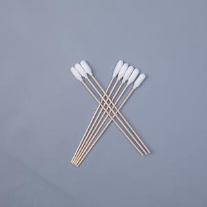 Buy cheap Disposal Wood Long Stick Cotton Swabs , Sterile Medicated Cotton Swabs product