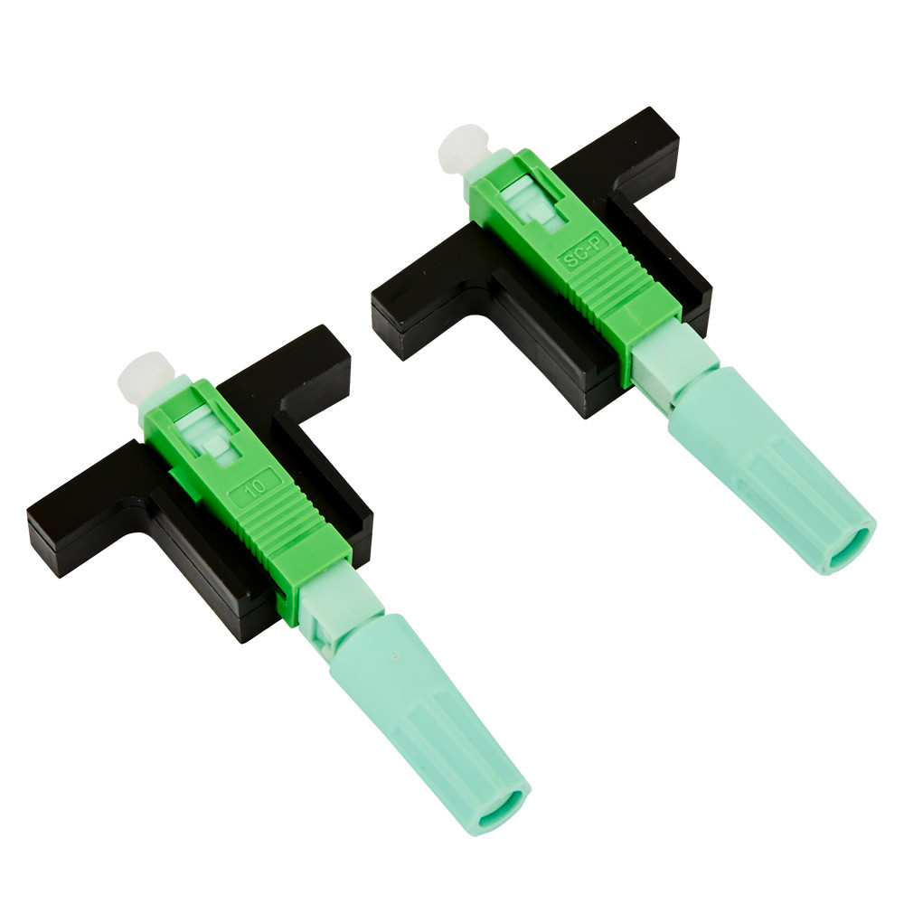 Aircraft Nut Type SC Fiber Optic Connector Quick Assembly