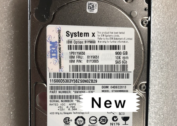 250G SATA 7.2K 6GB IBM Hard Disk 81Y9723 81Y3850 81Y9722 Long Lifetime