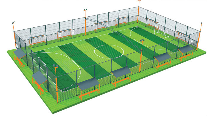 Stadium Cyclone Vinyl Coated Chain Link Fence