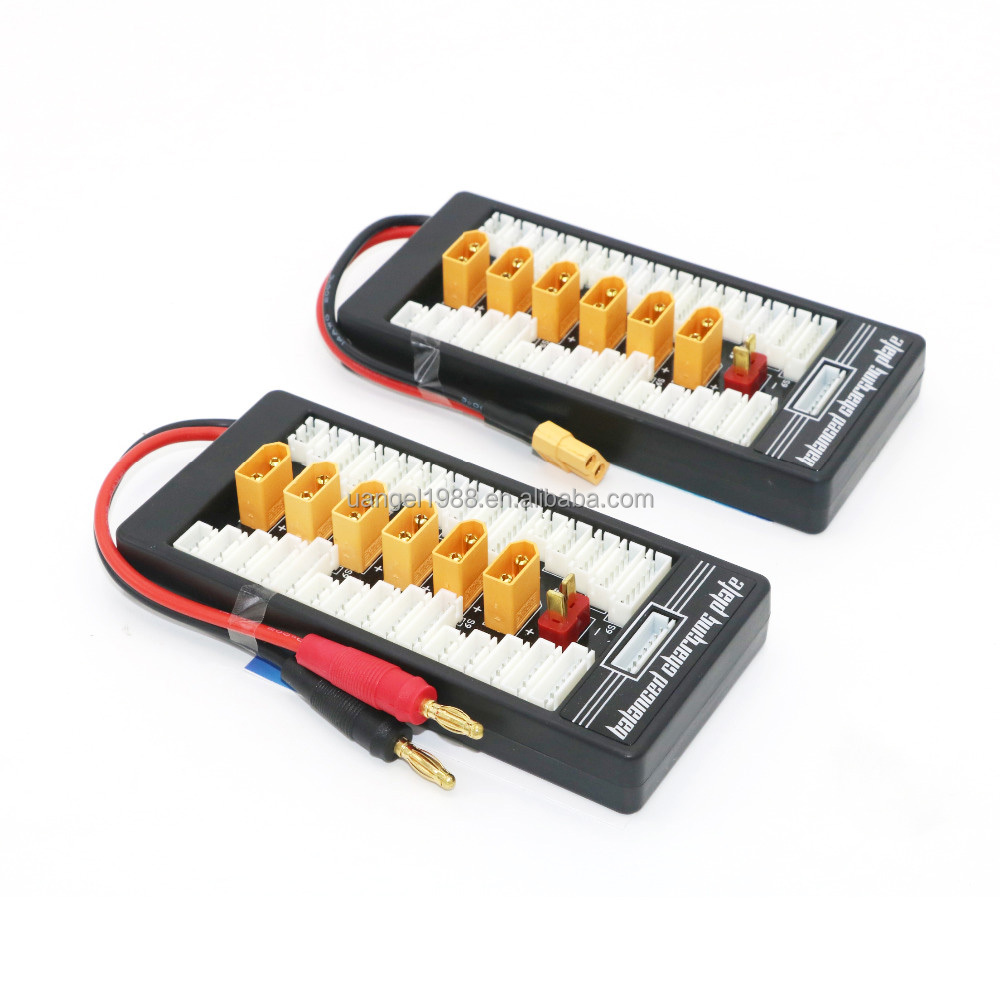 Lightweight RC Toy Accessories XT60 / XT90 / XT30 Lipo Battery Parallel Charging Board