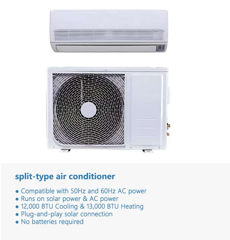 12000Btu 18000Btu 24000Btu Ac Unit System Price Solar Power Air Conditioner System Off Grid Solar Powered Air Conditioner