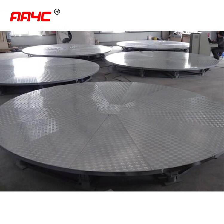 Galvanized 360 Car Turntable Hydraulic Car Parking Rotating Platform For Auto Show Heavy Duty