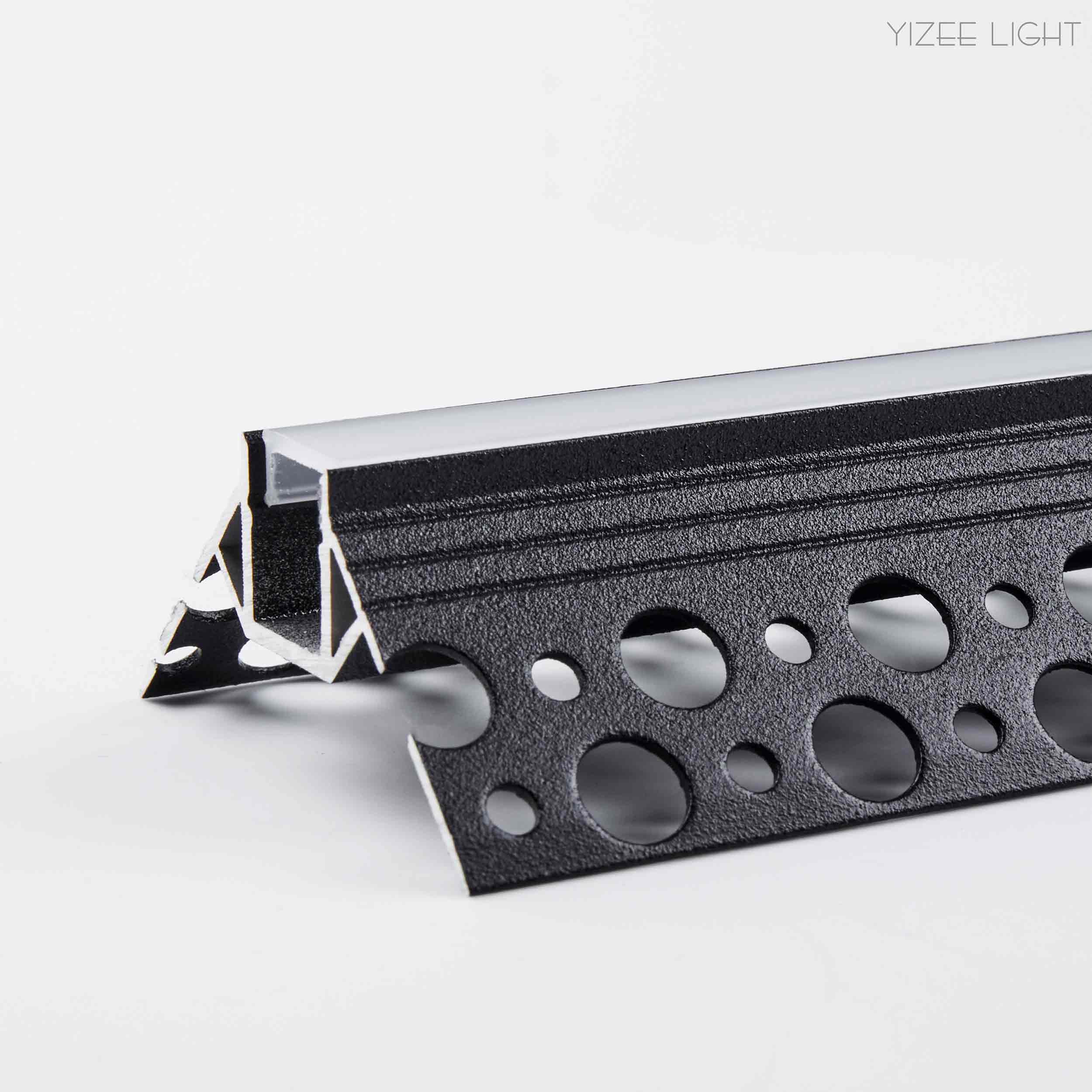 13mm IP20 LED Linear Light Corner Recessed Trimless Led Aluminium Profile