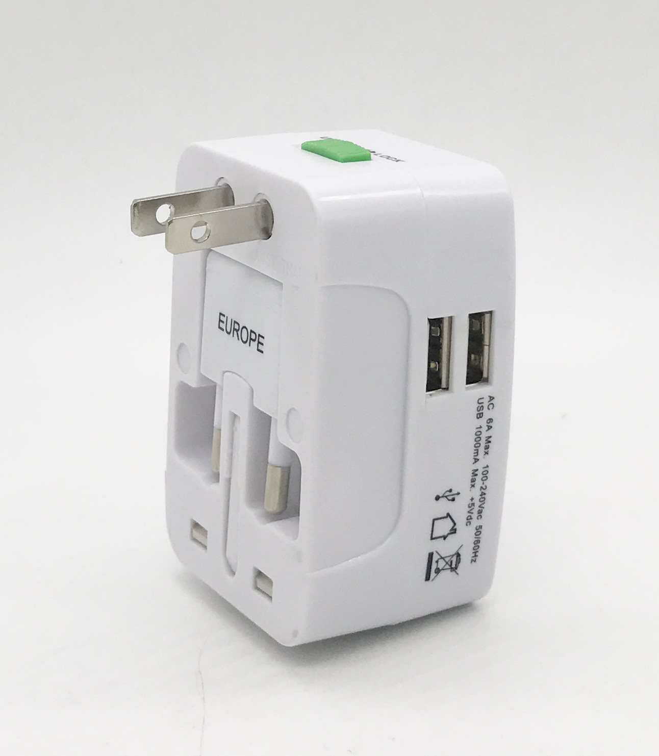 Dual Usb Worldwide Universal Travel Chargers