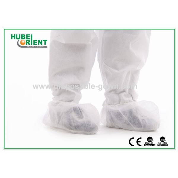 No Reusable Nonwoven Shoe Covers With Elastic Rubber Mouth