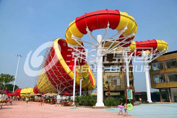 Fiberglass Commercial Adult Water Slide Exciting Games For Home Play , 16m