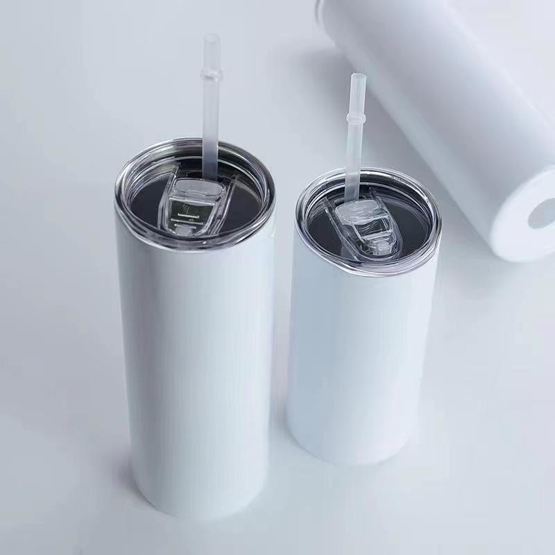 Skinny Tumbler With Lid 20 Oz Stainless Steel Vacuum Insulated Double Wall Travel Coffee Water Tumblers Cup