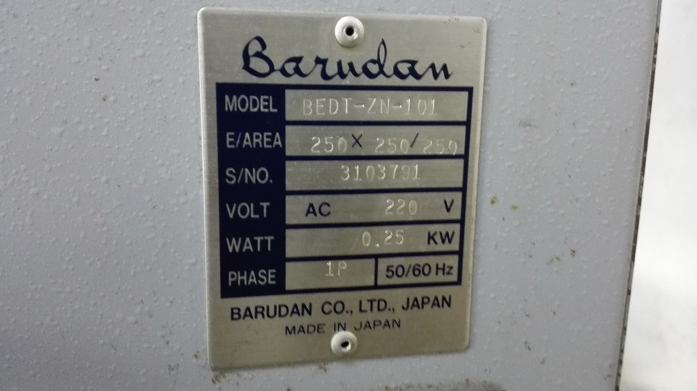 Single Head Used Barudan Embroidery Machine 1000rpm Work Speed