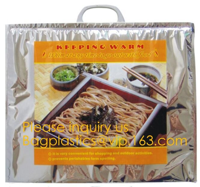 custom bulk waterproof large soft folding food delivery picnic lunch tote grocery cooler bag aluminum foil thermal bags