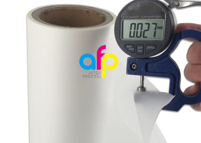 27 Mic BOPP Laminating Film Roll , 3 Inch Core Cosmetic Packing Film Roll