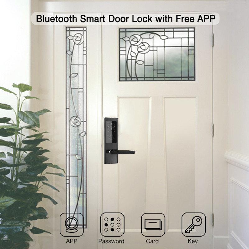 TTlock App Controlled Keyless Digital Door Lock Apartment Smart Door Locks