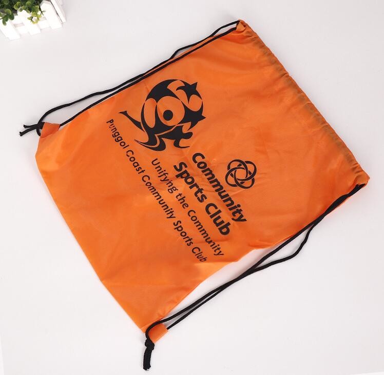 Outdoor Use 210D Sample Shoe Polyester Drawstring Bag,fashionable pattern printing polyester foldable shopping bag PACK