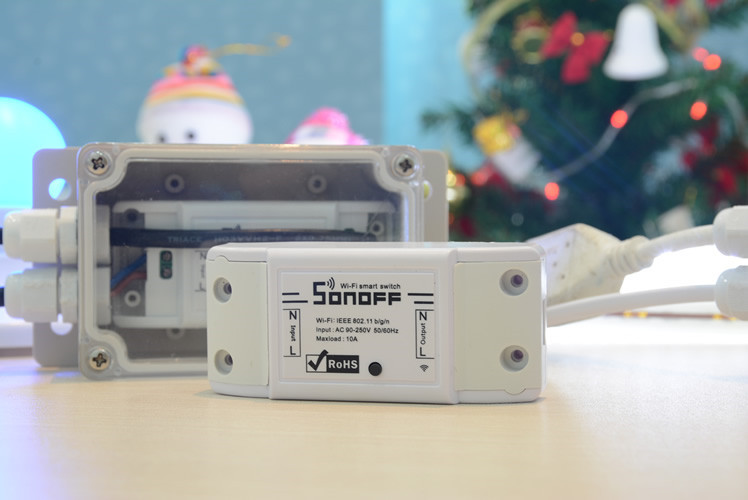 Sonoff Basic/RF/Dual/Pow IP66 Waterproof Junction Box Waterproof Case Water-resistant Shell Support