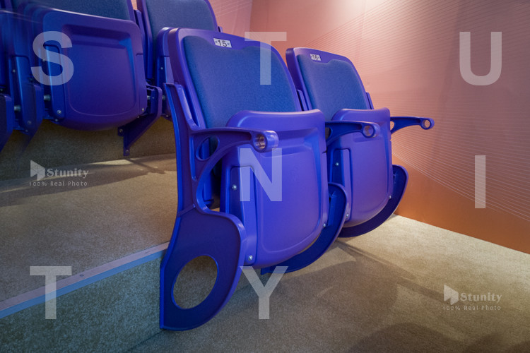 High Back Folding Plastic Stadium Seats For Football Club