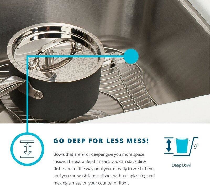 One Piece 304 Stainless Steel Double Bowl Sink Kitchen Bar