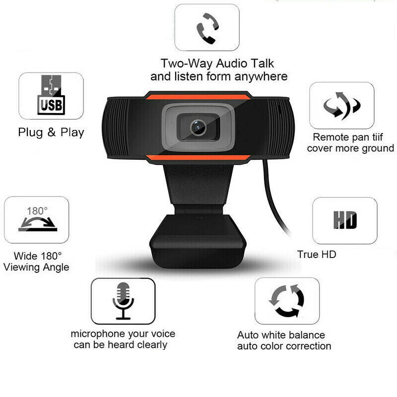 Rotatable Image Sensor CMOS FHD Webcam USB 2.0 Interface 30 Degrees