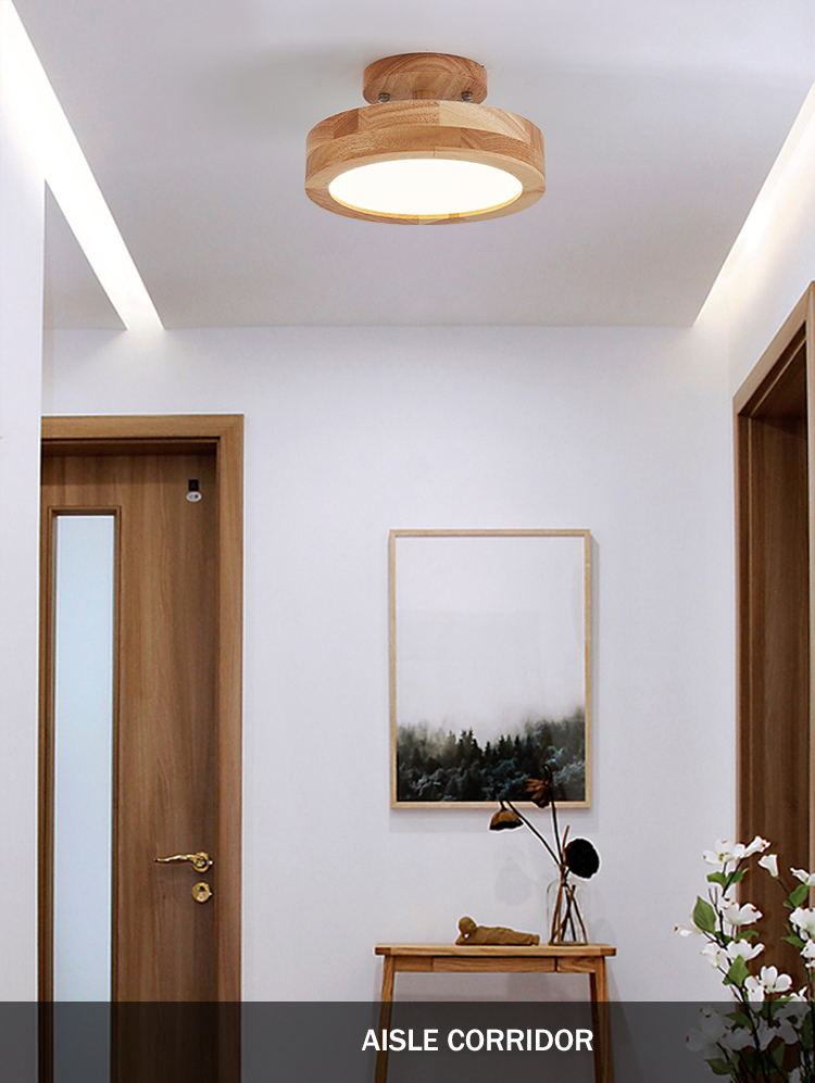 Nordic Wood Ceiling Lamp for Hallway Entrance Balcony Corridor Hallyway ceiling lamp(WH-WA-51)