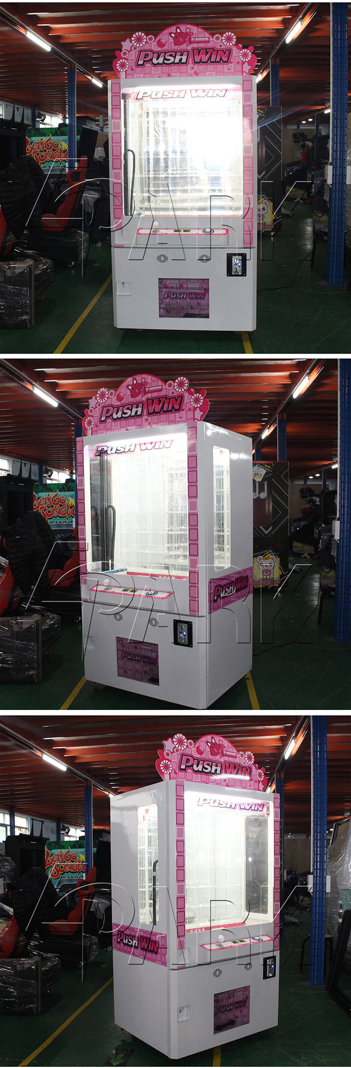 Shopping Mall Redemption Game Machine Coin Operated Push Toy Game