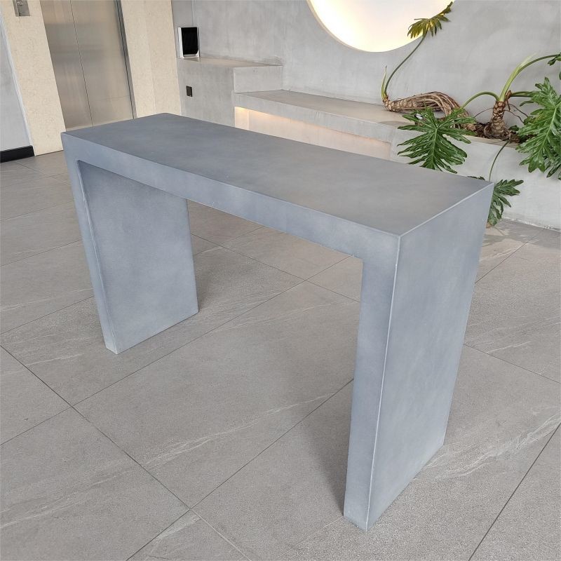 GRC Concrete Table Sets Modern Cement Dining Table Set Customized
