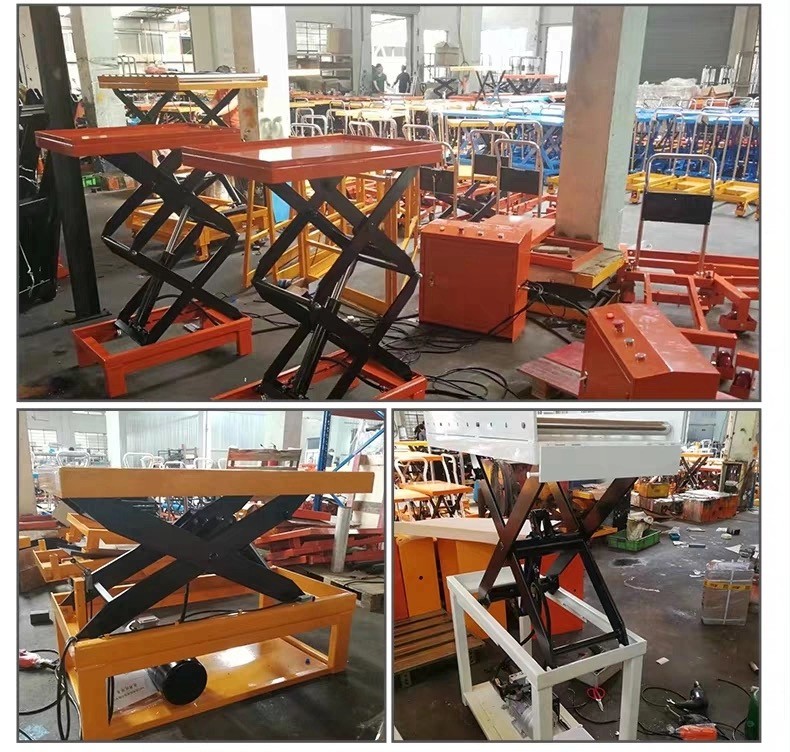 KAD 1760lbs Manual Crank Hydraulic Double Scissor Lift Table