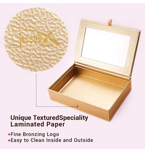Jessup Light Golden Makeup Case Box Accessory Storage