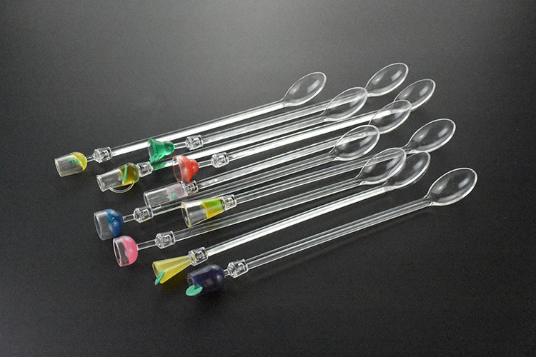 acrylic creativity drink stirrers Bar cocktail stir bar with spoon 22.5 cm length