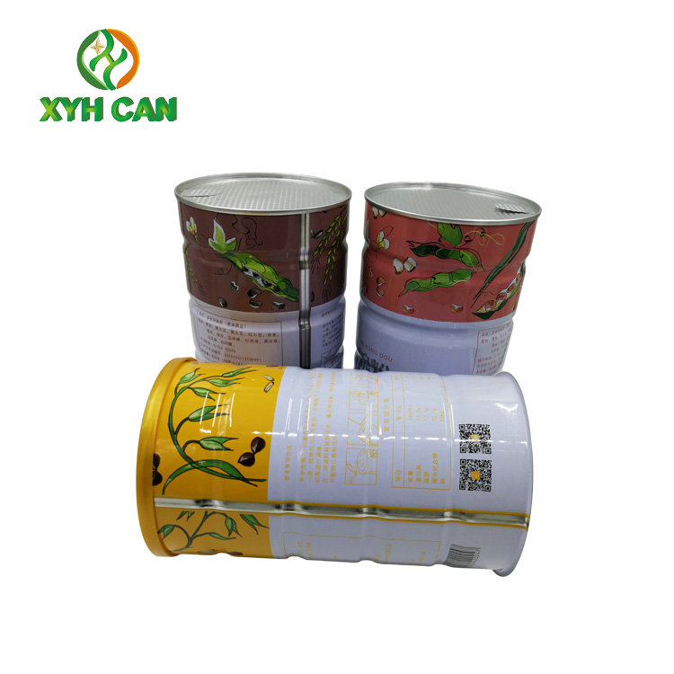 0.23mm Tinplate Tin Can Packaging Shrinking Design Food Tin Containers With Lids