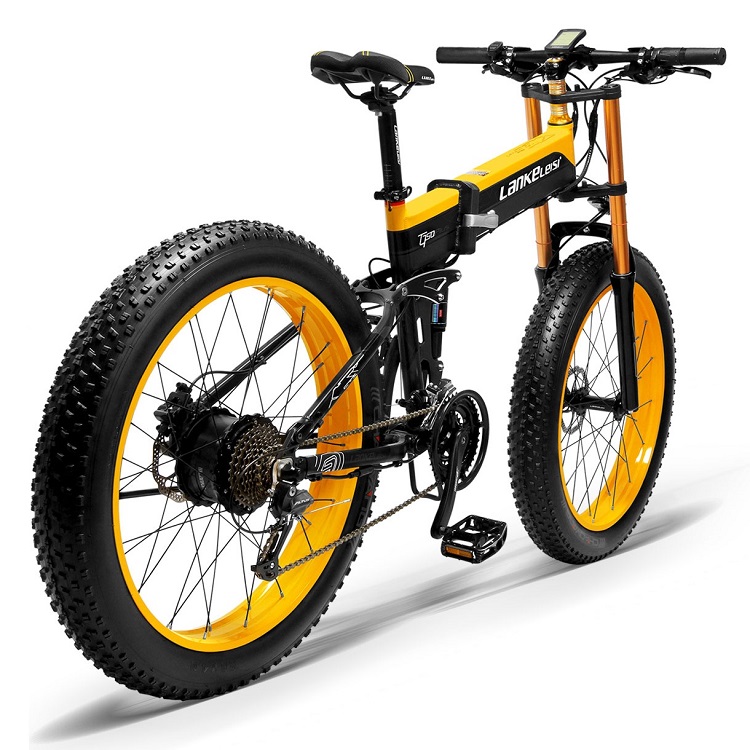 LANKELEISI 1000w Fat Tire Ebike 26 Inch With 48V 13AH Panasonic Battery