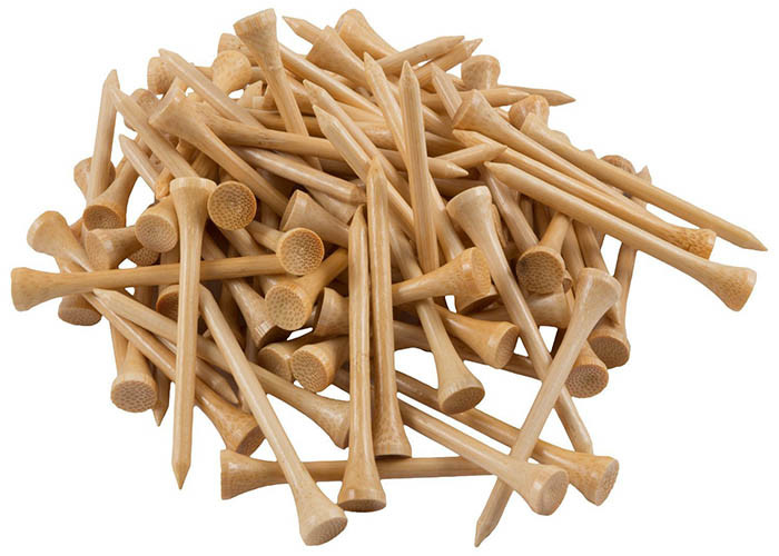 Custom Shaped Colored Golf Tees , Eco Friendly Bamboo Golf Tees ISO9001 Approved